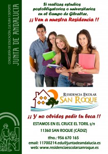 Cartel Residencia Escolar San Roque