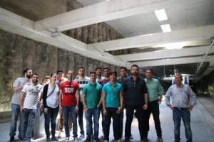 Alumnos del Grado en Ingeniería Civil la visita Técnica al Metro de Granada