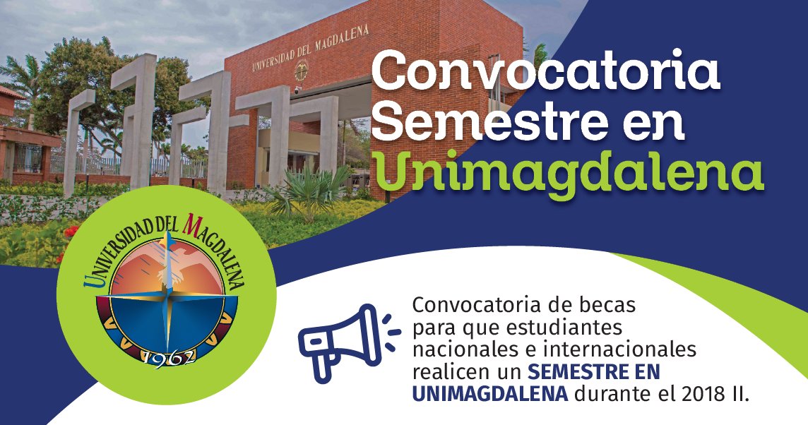 [Movilidad internacional] Convocadas becas para estudiar un semestre en la Universidad del Magdalena, Colombia.