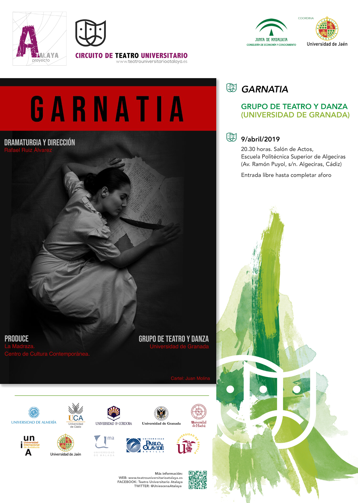 20:30 – Teatro y Danza en la EPS: GARNATIA