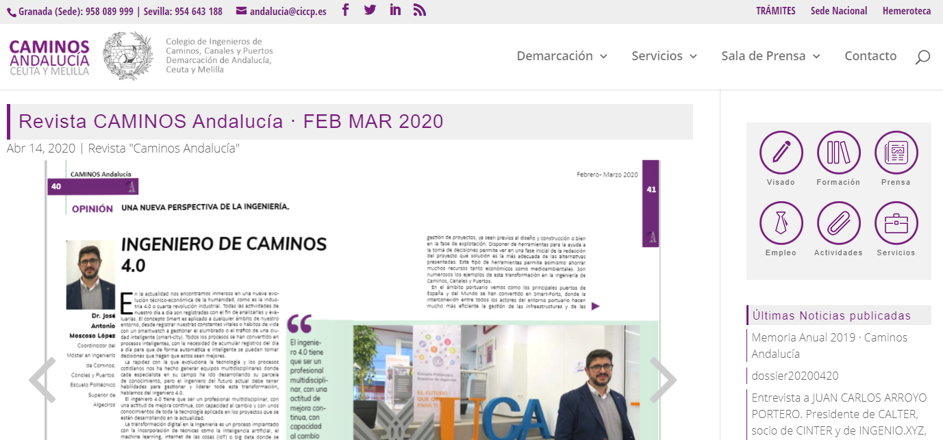 La revista “Caminos Andalucía” entrevista al coordinador del MUICCP