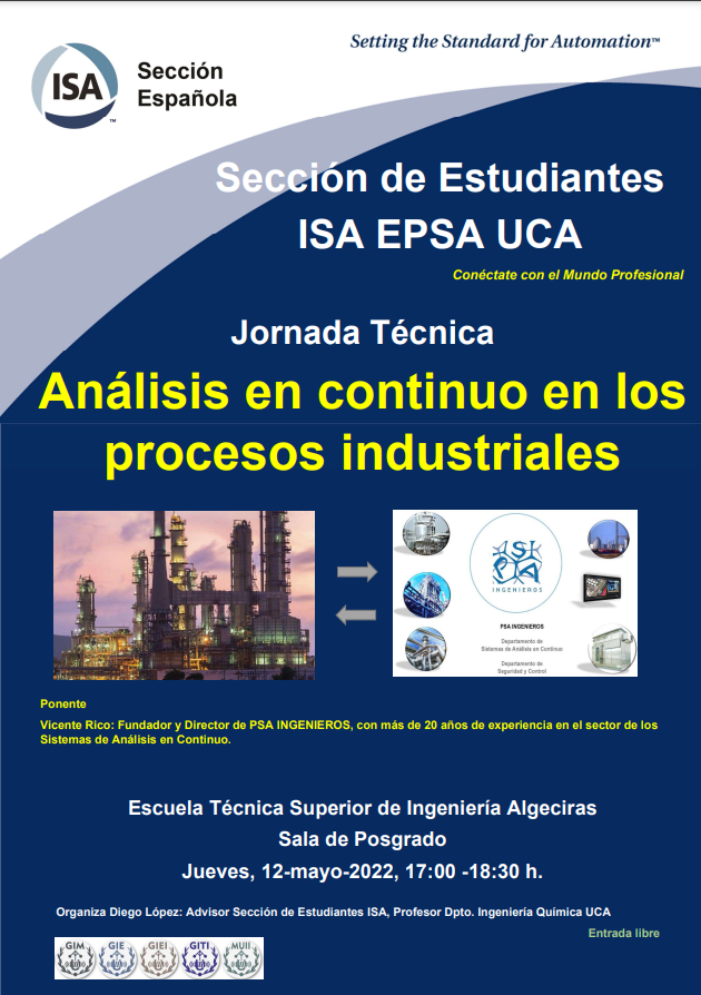 Jornada Técnica PSA Ingenieros – Sección ISA ETSI Algeciras