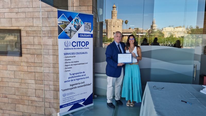 Premio al mejor TFG en Ingeniería Civil del CITOP ANDALUCIA OCCIDENTAL Y CEUTA