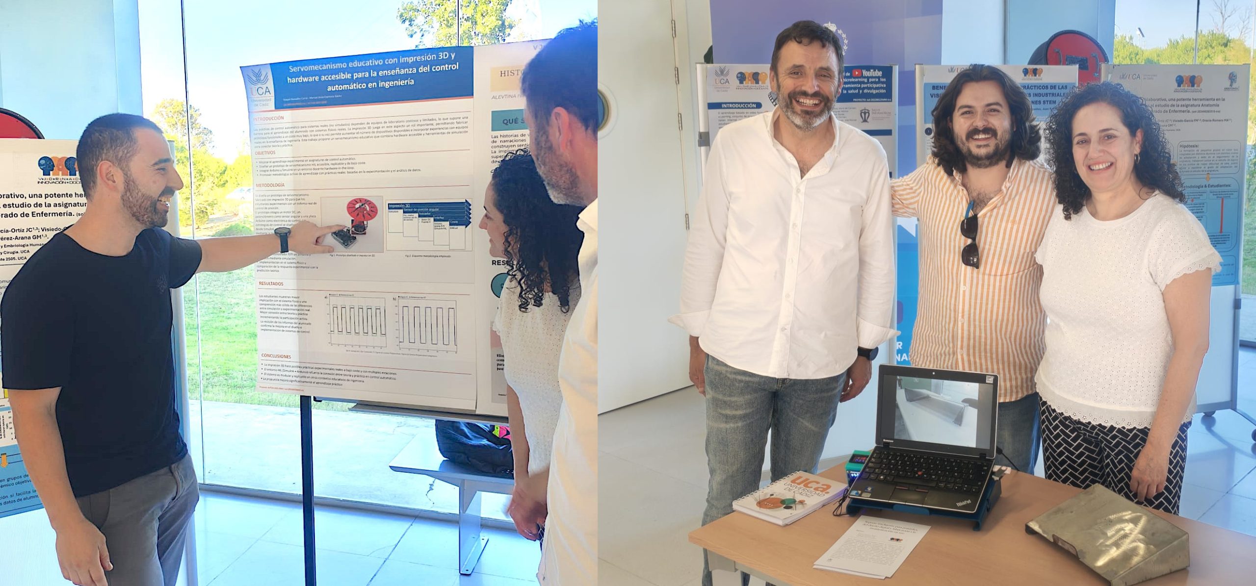 El profesorado de la ETSIA presenta sus avances en fabricación inteligente y control automático en las V Jornadas de Innovación Docente UCA
