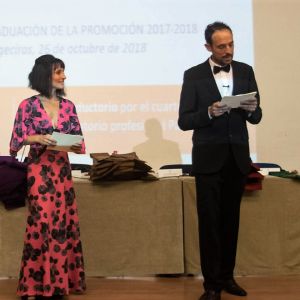 Paloma Cubillas y David Sales hicieron la presentación del acto.