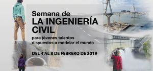 Cartel publicitario de la I Semana de la Ingeniería CIvil de la EPS de Algeciras